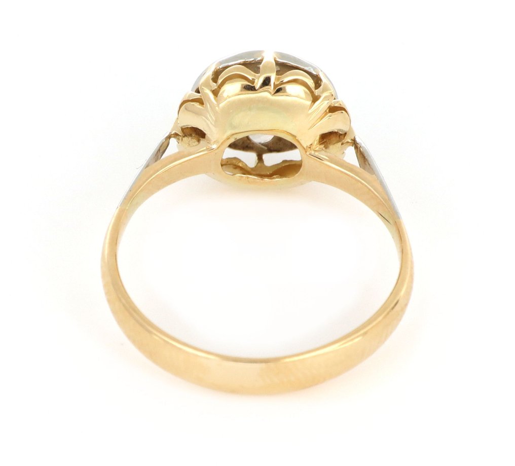 χωρίς τιμή ασφαλείας - Δαχτυλίδι - 18 καράτια Κίτρινο χρυσό, Λευκός χρυσός -  0.35ct. tw. Διαμάντι (Φυσικό)  #3.2