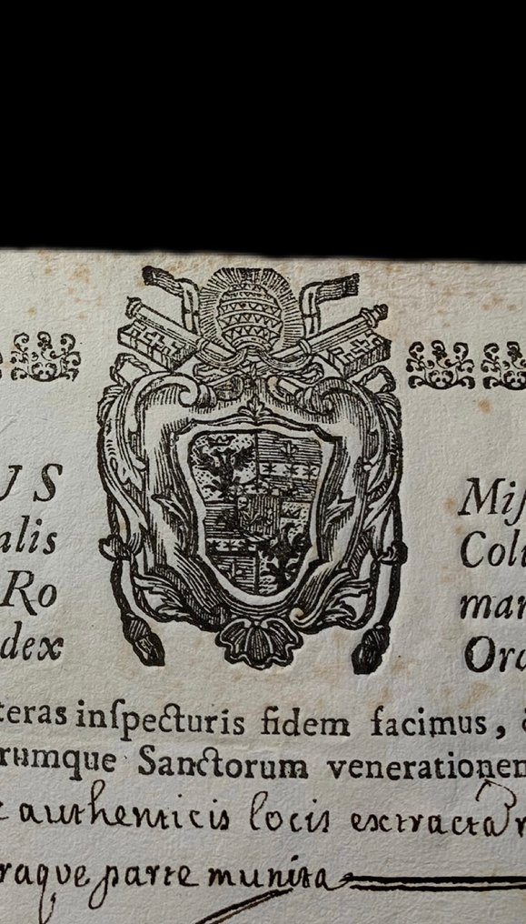 San Nereo Martire - Autentica ecclesiastica di reliquia - 1791 #1.0