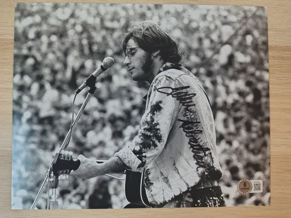 Woodstock (1969), Lovin' Spoonful - John Sebastian - Signed in person w/ Beckett Holo COA #1.0