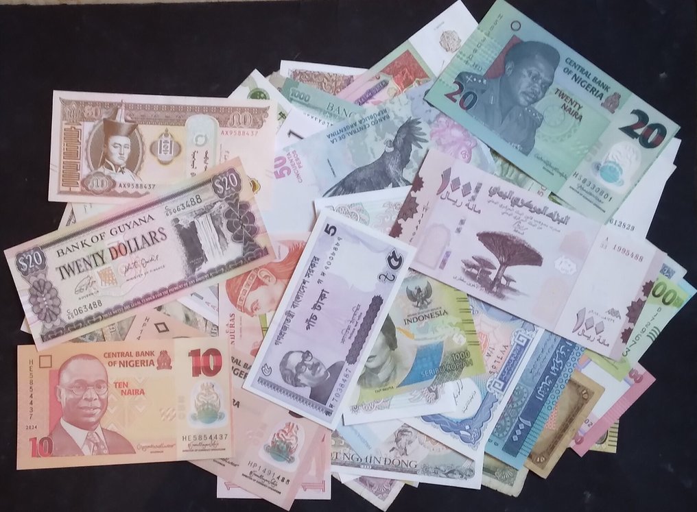 Lumea. - 97 Banknotes - Various Dates  (Fără preț de rezervă) #2.1