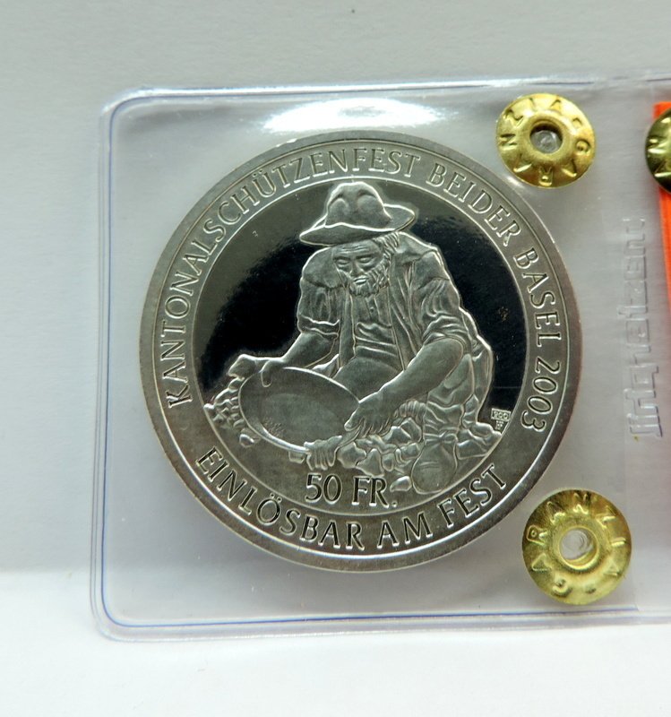 Switzerland. 50 Francs 2003 "Tiro federale, Basel" (No reserve price) #1.0