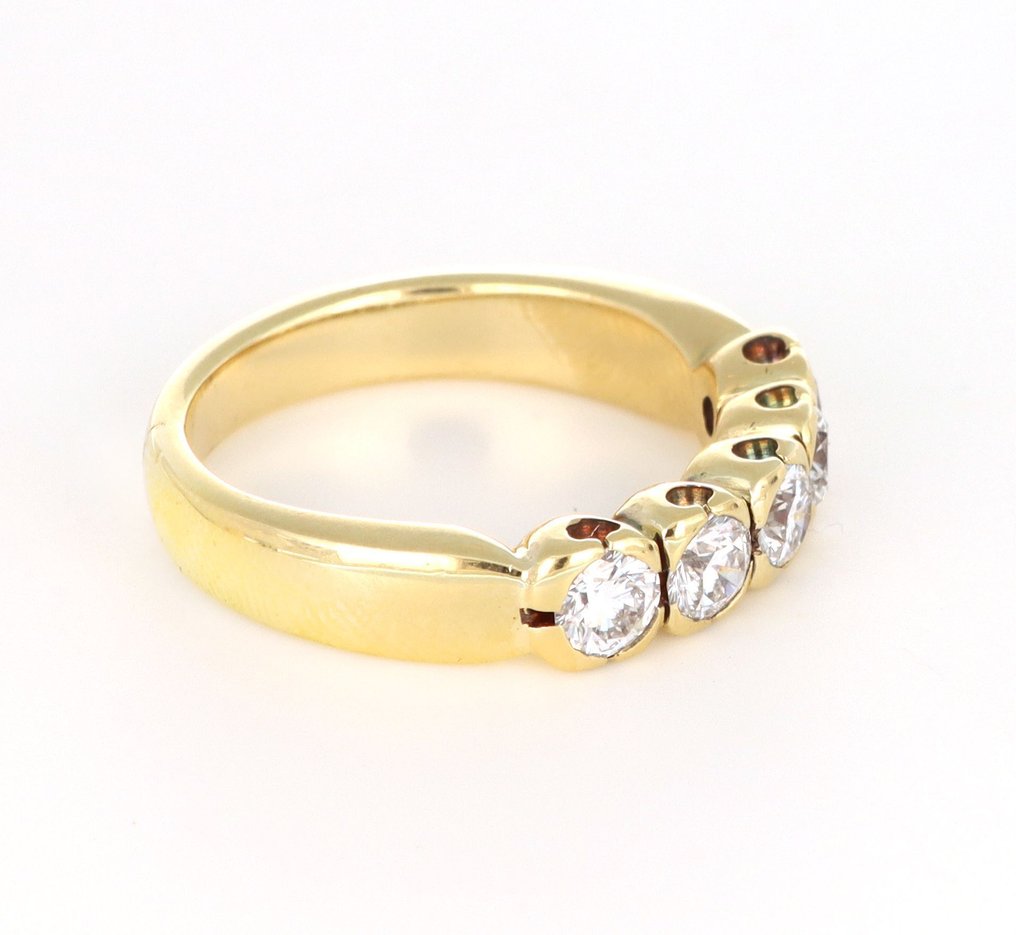 没有保留价 - 戒指 - 18K包金 黄金 -  1.50ct. tw. 钻石 (天然)  #2.1