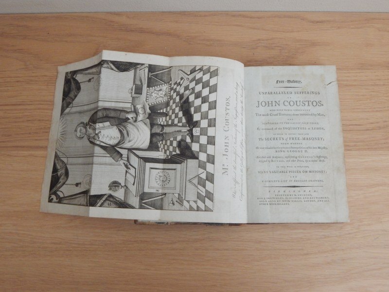 John Coustos - masonic franc maconnerie The unparalleled sufferings of John Coustos - 1790 #4.3