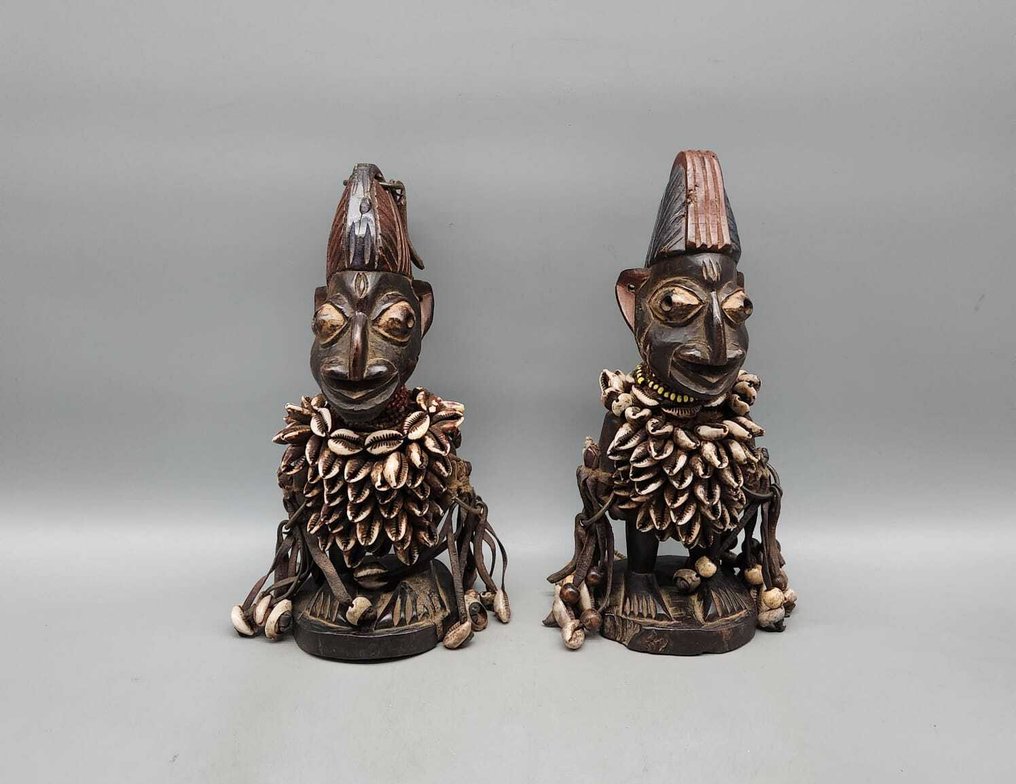 Couple Fétiche ibeji - Γλυπτό - Γιορούμπα - Νιγηρία  (χωρίς τιμή ασφαλείας) #1.0
