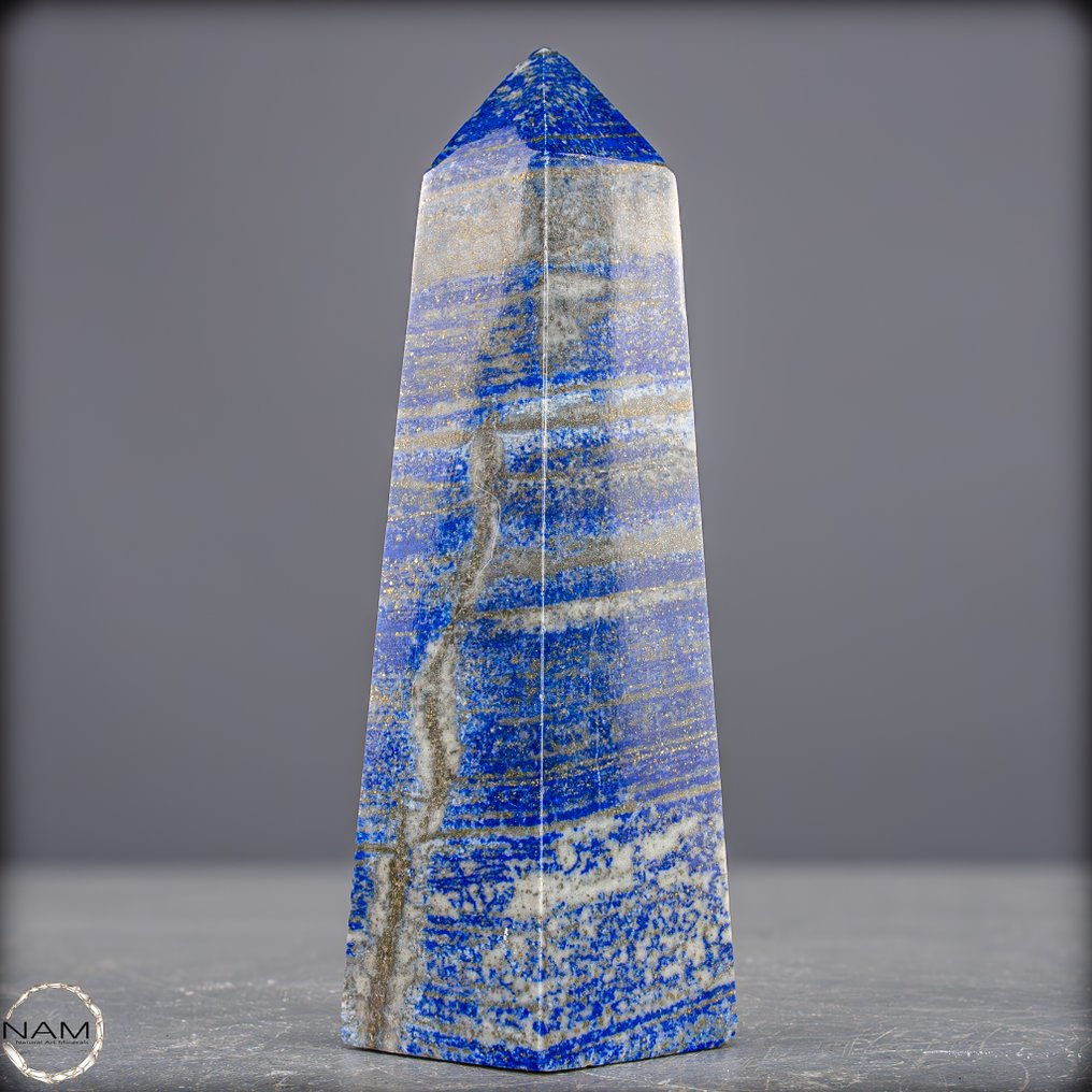 奇幻的青金石方尖碑 – 象征皇家的优雅与永恒的美丽- 351.19 g #2.1