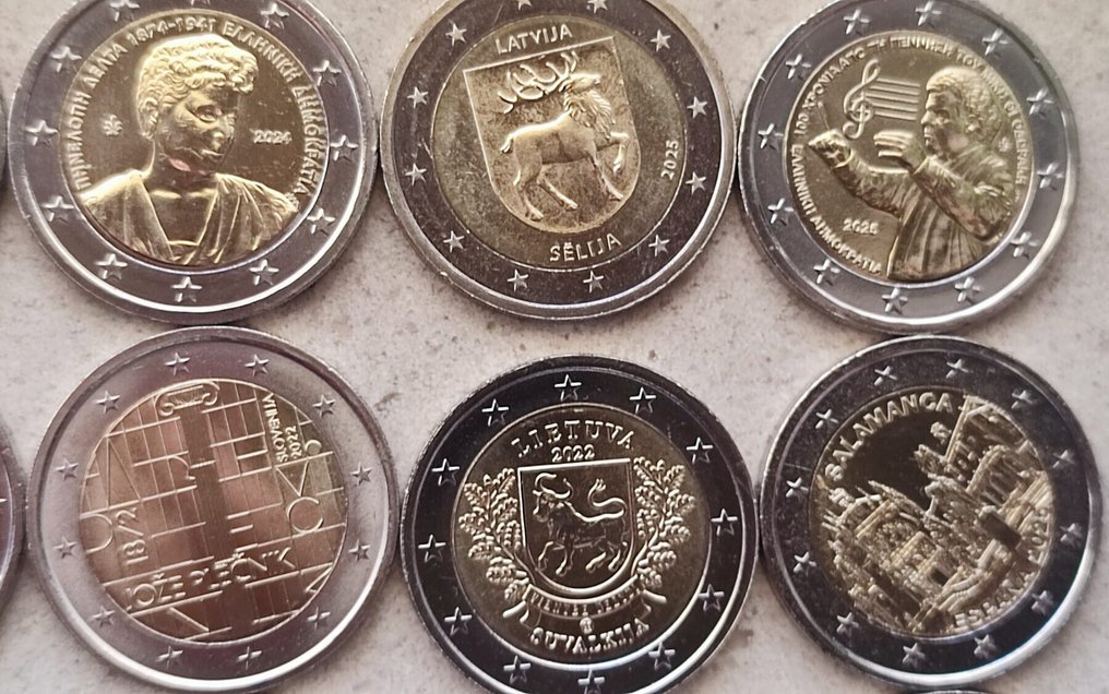 Ευρώπη. 2 Euro 2014/2025 (25 moedas)  (χωρίς τιμή ασφαλείας) #4.3