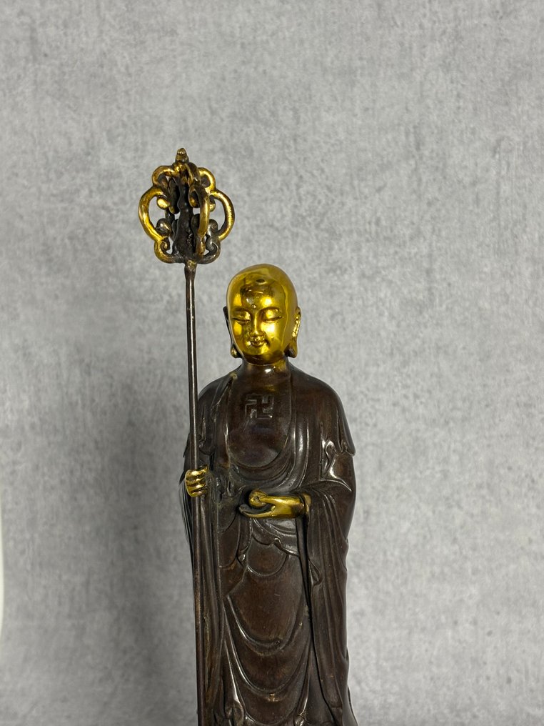Ksitigarbha Monnik - Brons - China - Eind 20e eeuw #1.0