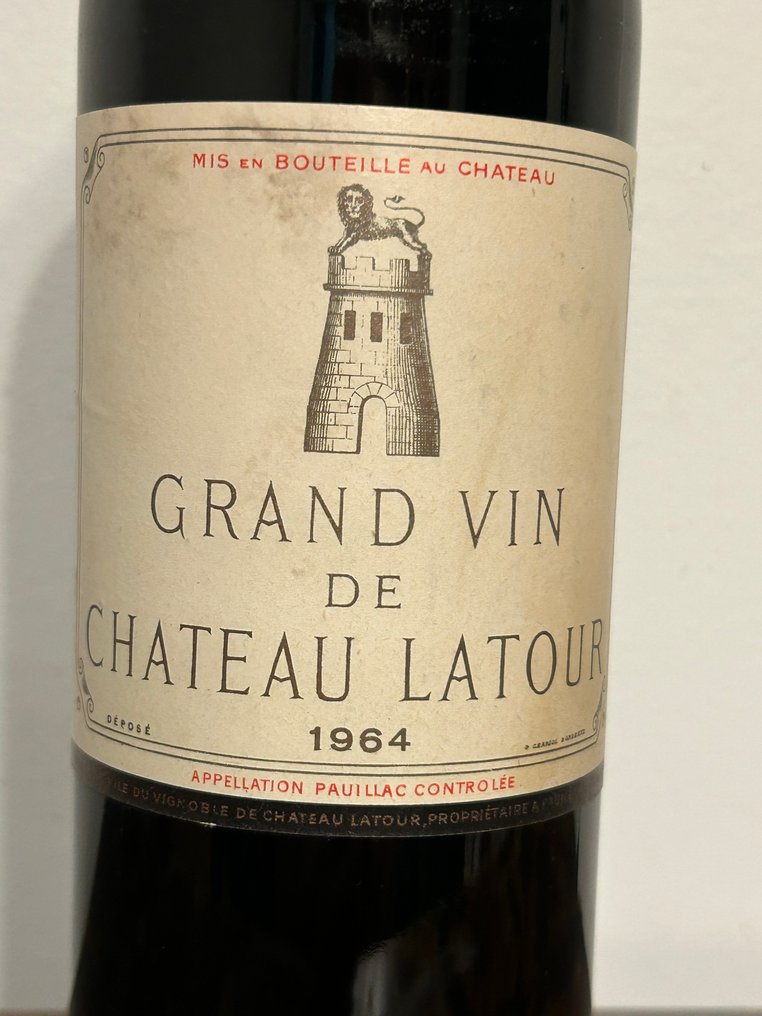 1964 Chateau Latour - 波雅克 1er Grand Cru Classé - 1 Bottle (0.75L) #1.0