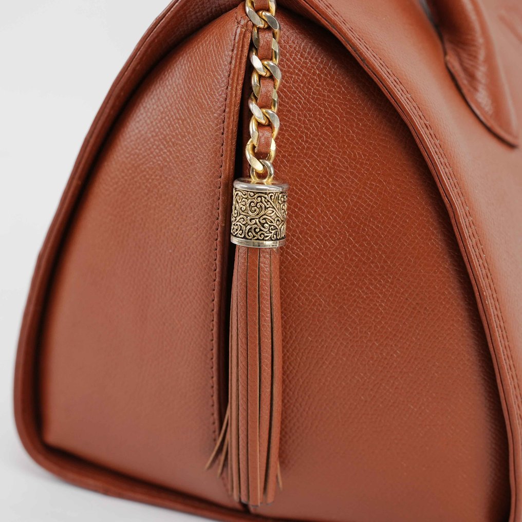 Valentino - Valentino Garavani Brown Leather Top Handle Bag – Made in Italy - Sac à main #4.3