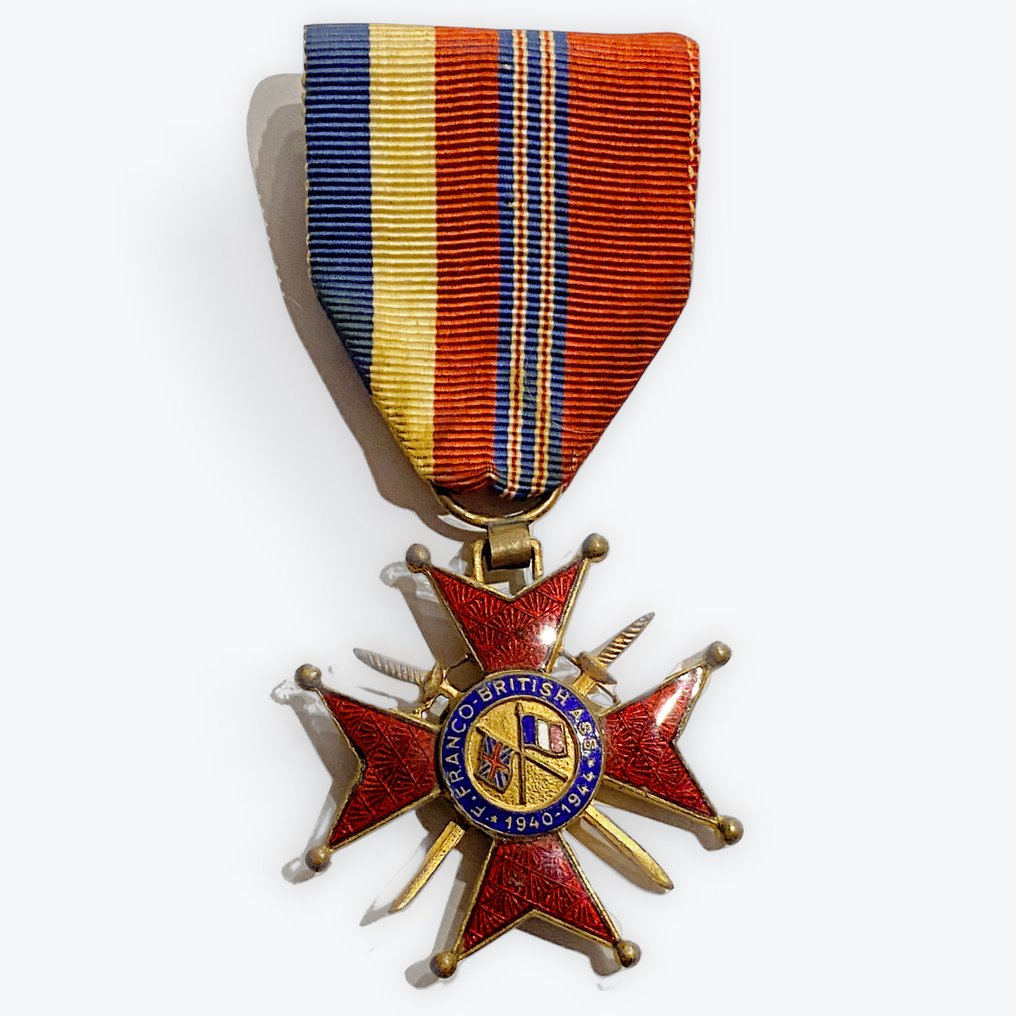 Γαλλία - Στρατιωτικό μετάλλιο - Ιππότης της φιλανθρωπικής οργάνωσης γαλλο-βρετανική #1.0