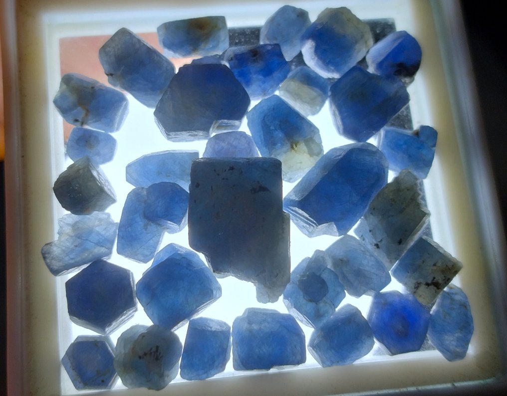 100 cts - Ubehandlet blå safir - Grov- 20 g #1.0