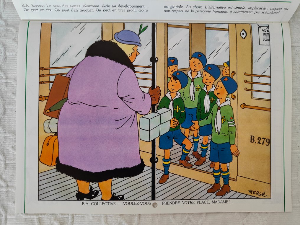 Tintin - 1 Belgian Scout Calendar - Casterman - 1979 #4.3
