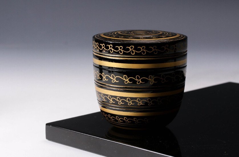 Nakamura Sōetsu - Nakamura Sōetsu - Κουτί τσαγιού - Βερνικωμένο ξύλο - Ko-natsume με tomobako #1.0