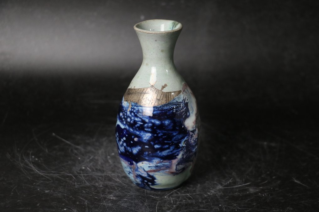 Kisho-seki（人造水晶石）清酒瓶 - 陶瓷 - 木ノ戸久仁子 Kinoto Kuniko (b. 1976) - 日本 - 1900-2000 #1.0