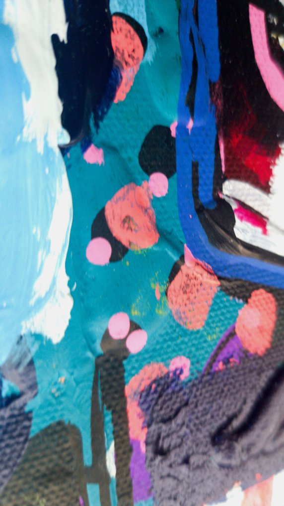 Denis OSSO (1965) - FACE TO FACE - unique original - avec châssis deep edge #3.2