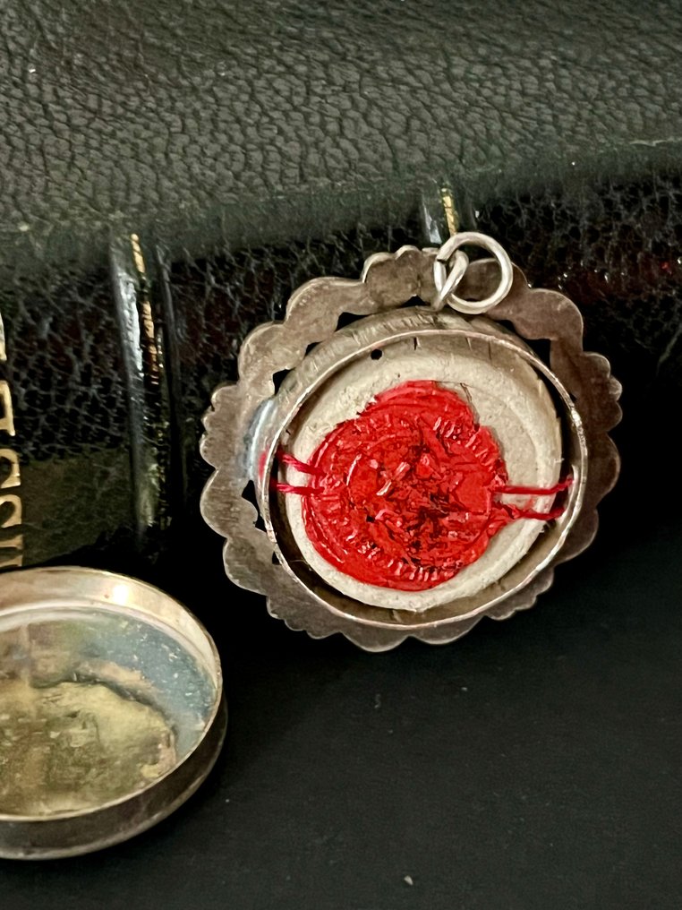  聖物匣 - 合金, 玻璃, 紡織品 - 1850-1900 - 圣弗朗索瓦-泽维尔·比安奇（1743-1815）  #1.0