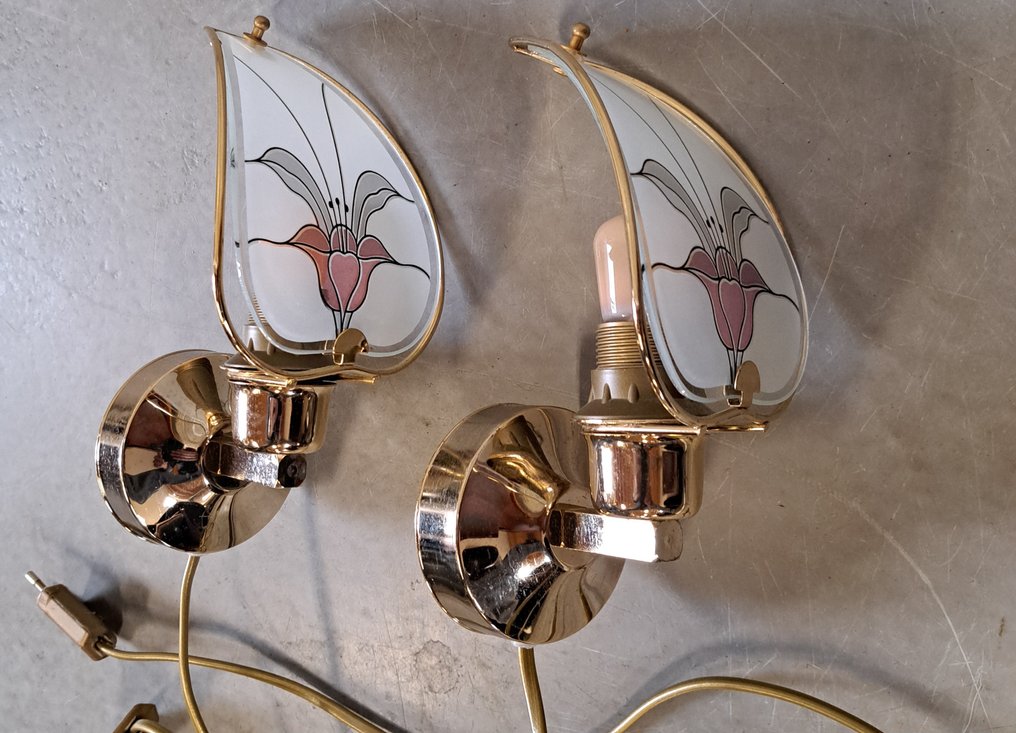 Kinkiet (2) - Mosiądz, Szkło #2.1