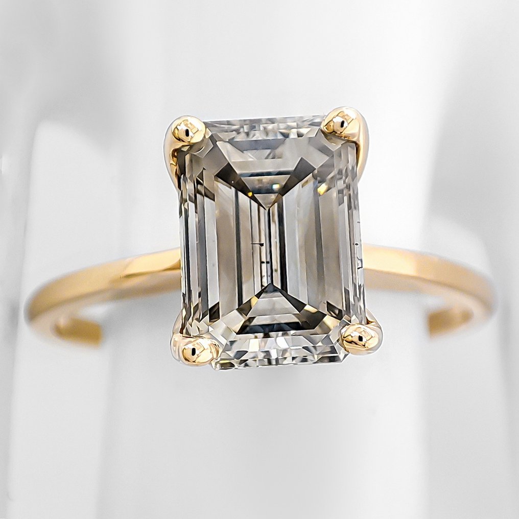 沒有保留價 - 戒指 - 14 克拉 黃金 -  2.05ct. tw. 鉆石 (天然彩色) #1.0