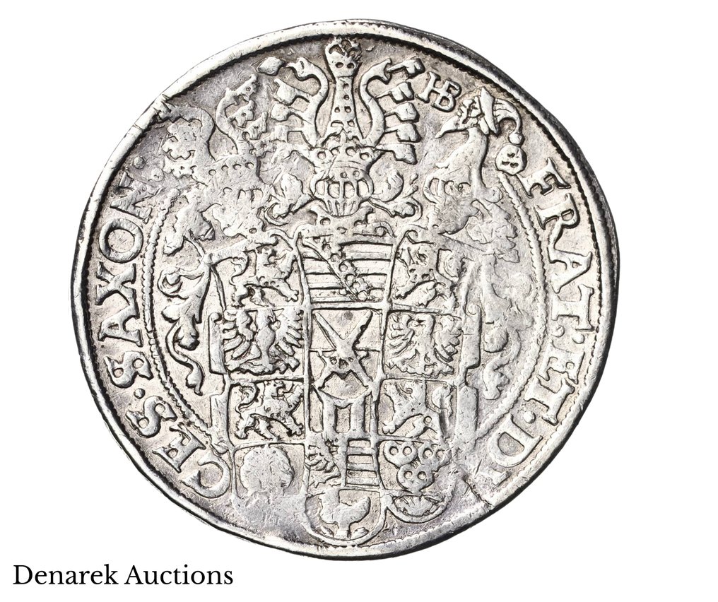 Itävalta. Christian II, Johann Georg I, and August (1591-1611). Thaler (taler) 1592 - HB, Dresden #1.0