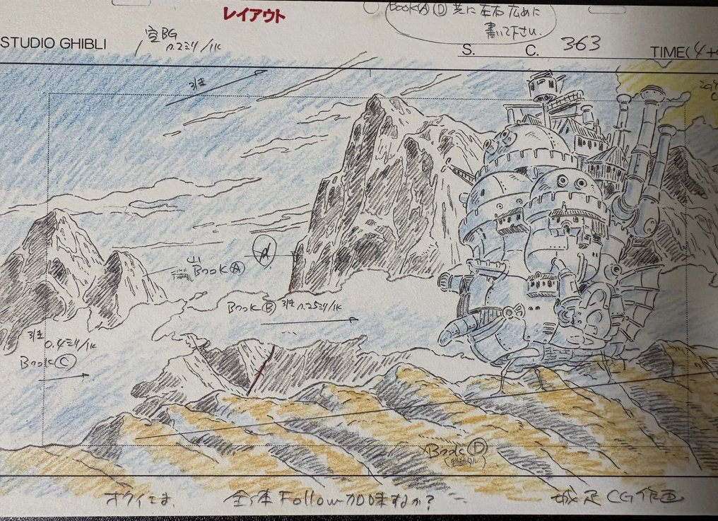 Howl's Moving Castle Postcard - Hayao Miyazaki - Studio Ghibli #1.0