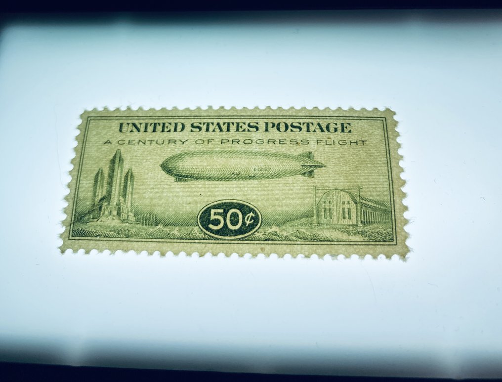 Verenigde Staten  - Zeppelin Luchtpost Postzegel #3.2