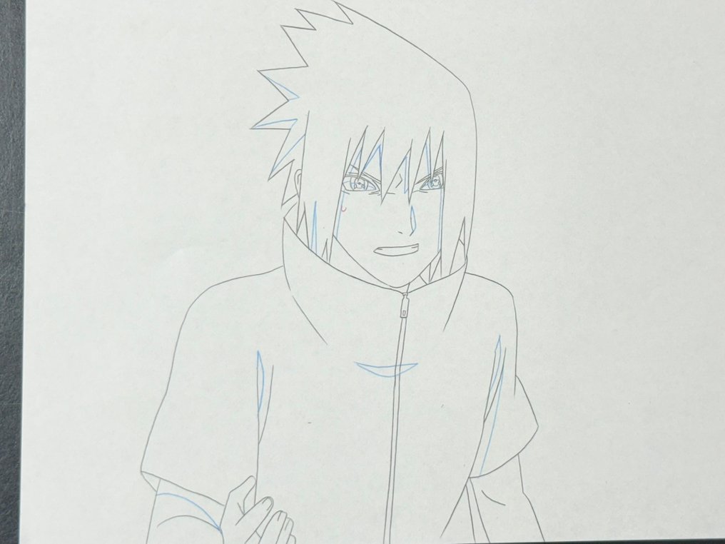 Studio Pierrot - Αρχικό σχέδιο κινουμένων σχεδίων του Sasuke Uchiha, έγχρωμο. - Naruto (2002/07) #4.3