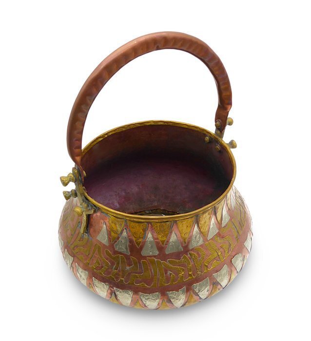 花瓶 -  “Calderone”用于花卉的户外，1960年代  - 銅 #1.0