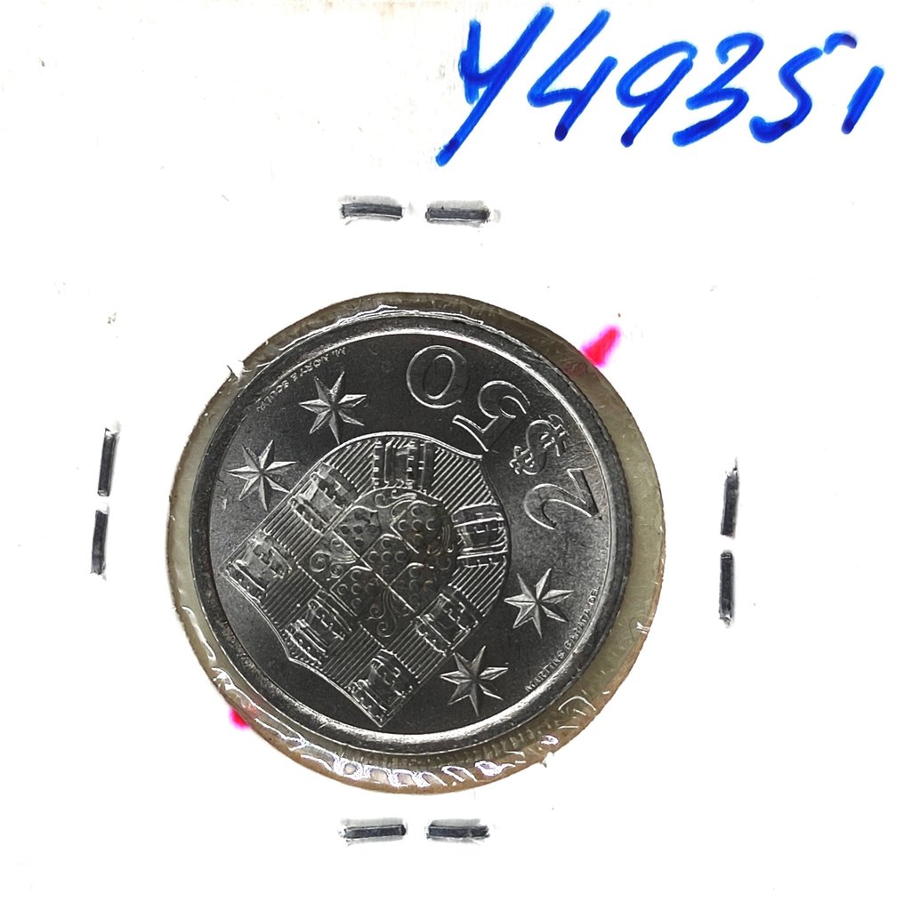 Πορτογαλία. 2.50 Escudos Republic Coin with off-centre axis (UNC) 1978  (χωρίς τιμή ασφαλείας) #2.1