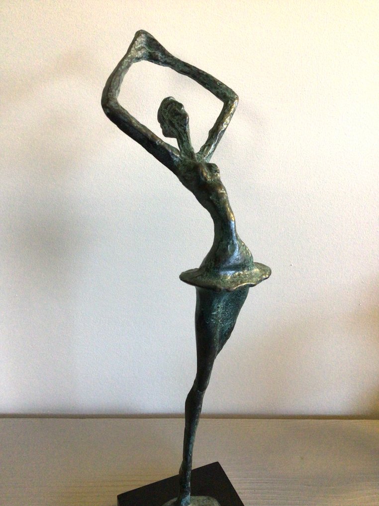 雕塑, Sierlijke ballerina - 34 cm - 黄铜色 #1.0