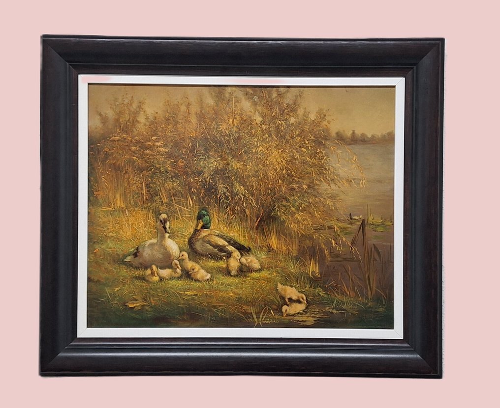 J. W. van Trirum (1924-2011) - ** NO RESERVE ** Eendenfamilie #2.1