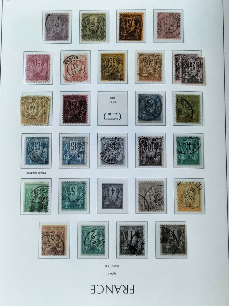 Frankrig 1871/1975 - Samling Frankrig inklusive album første dag-omslag. #4.3