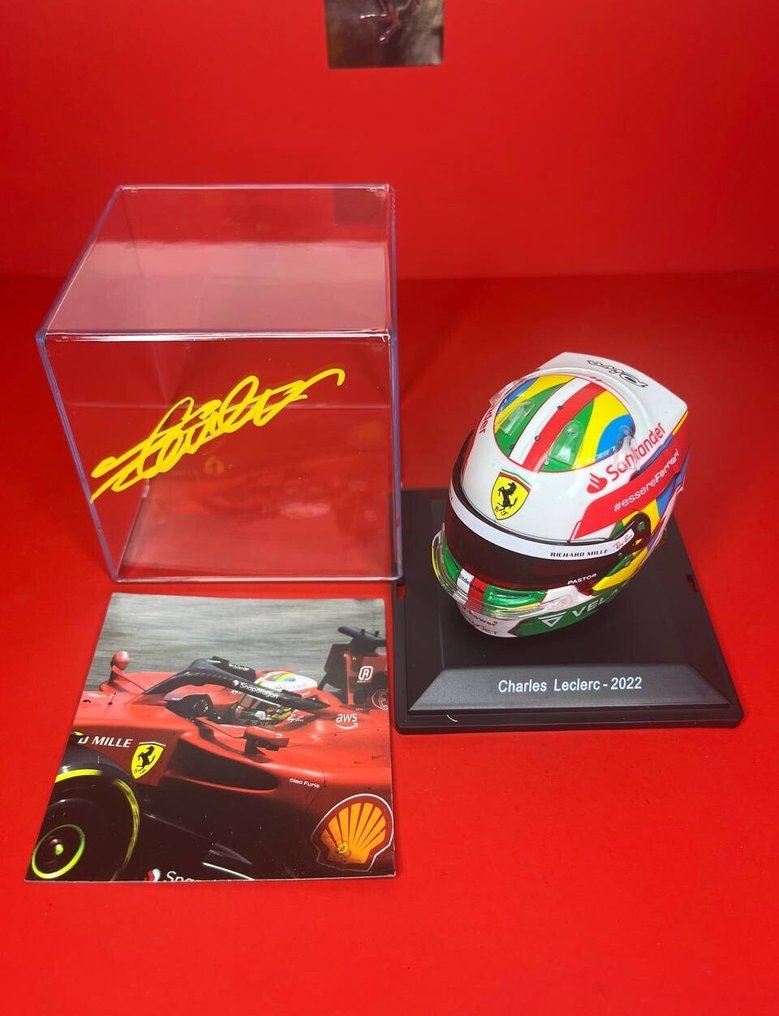 Ferrari - F1 Brasil GP 2022 - Limited Edition - Charles Leclerc - Scale 1/5 helmet #1.0