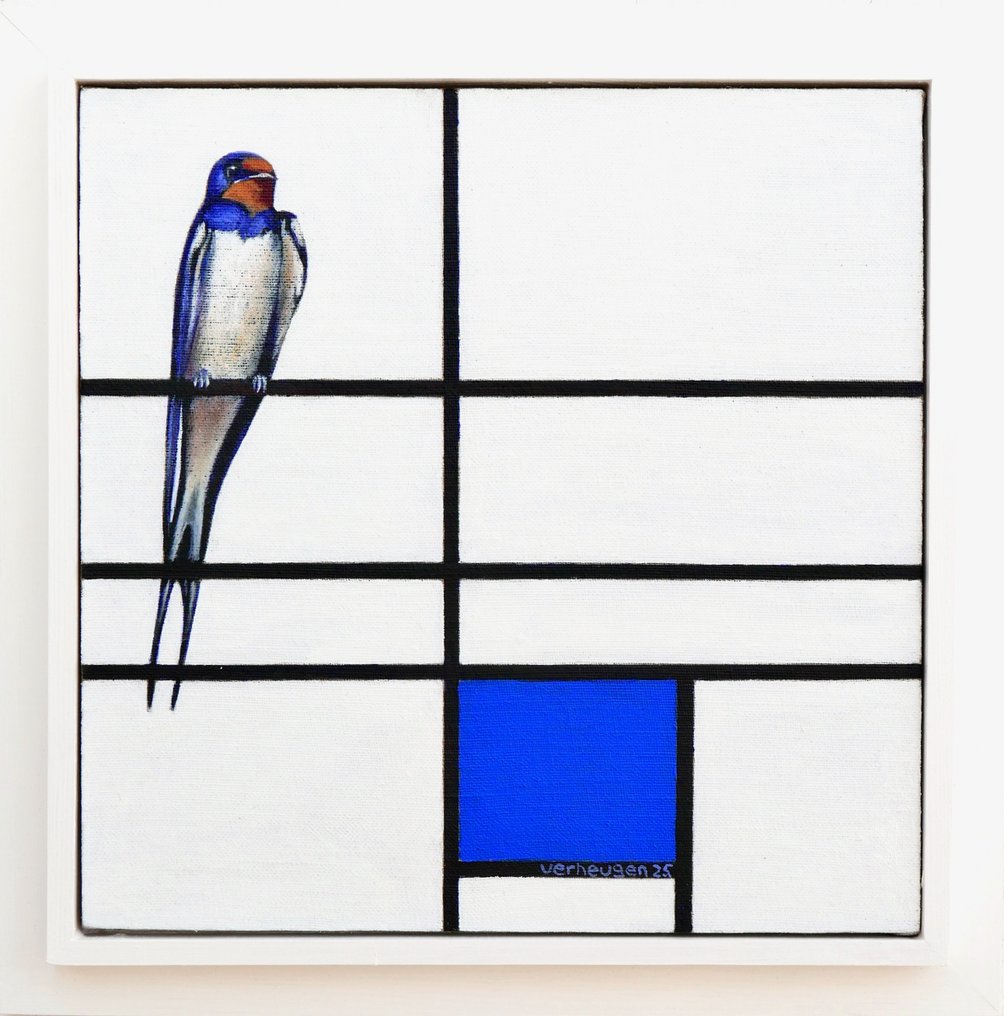 Jos Verheugen - Free after Mondrian, with Swallow (M1082) #1.0