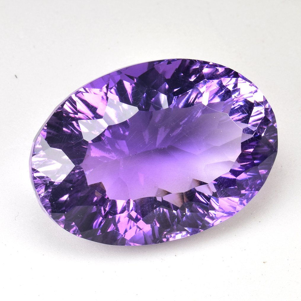 χωρίς τιμή ασφαλείας - 1 pcs  Μωβ Αμέθυστος  - 38.27 ct - Διεθνής Ένωση Έγχρωμων Πολύτιμων Λίθων (ICA GemLab) #3.2