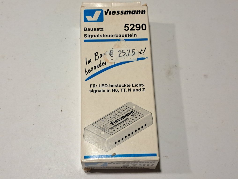 Viessmann H0, N, Z - 5051/65/5211/90/93 - 模型火車風景 (5) - 闪烁的施工警示牌，圣安德烈十字架，磁性材料，信号灯和切换解码器。 #4.3