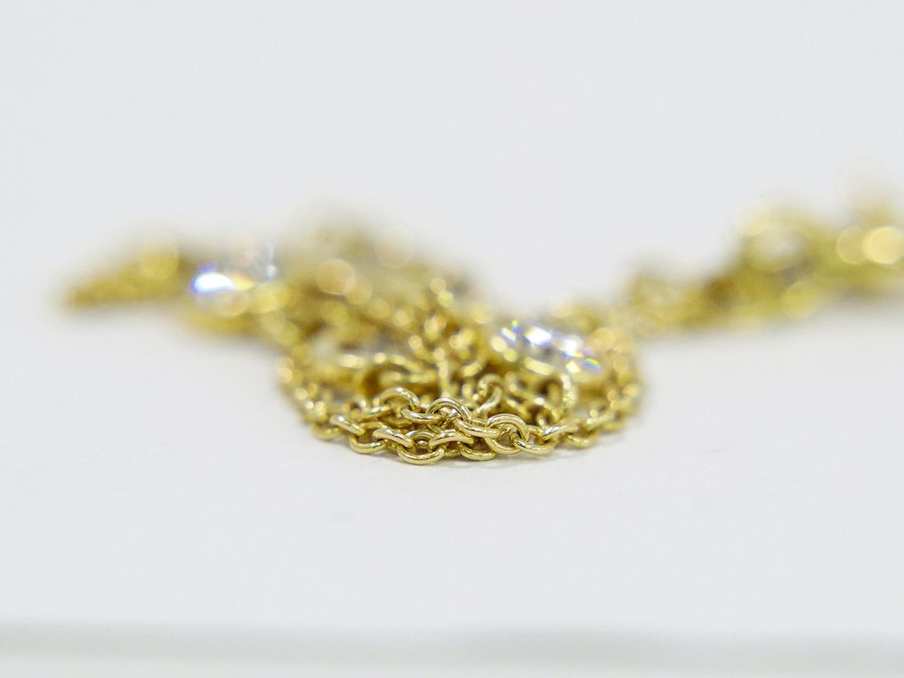 Tiffany & Co. - 手鈪 - By The Yard - 18 克拉 黃金 鉆石 (天然)  #4.3