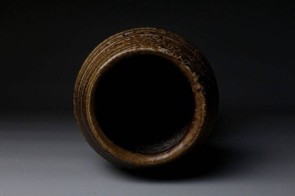 [免运费] 備前花入（花瓶）- 重要无形文化财产 - 陶瓷 - 金重陶陽 Kaneshige Toyo (1896-1967) - 日本 - 1900-2000 #4.3