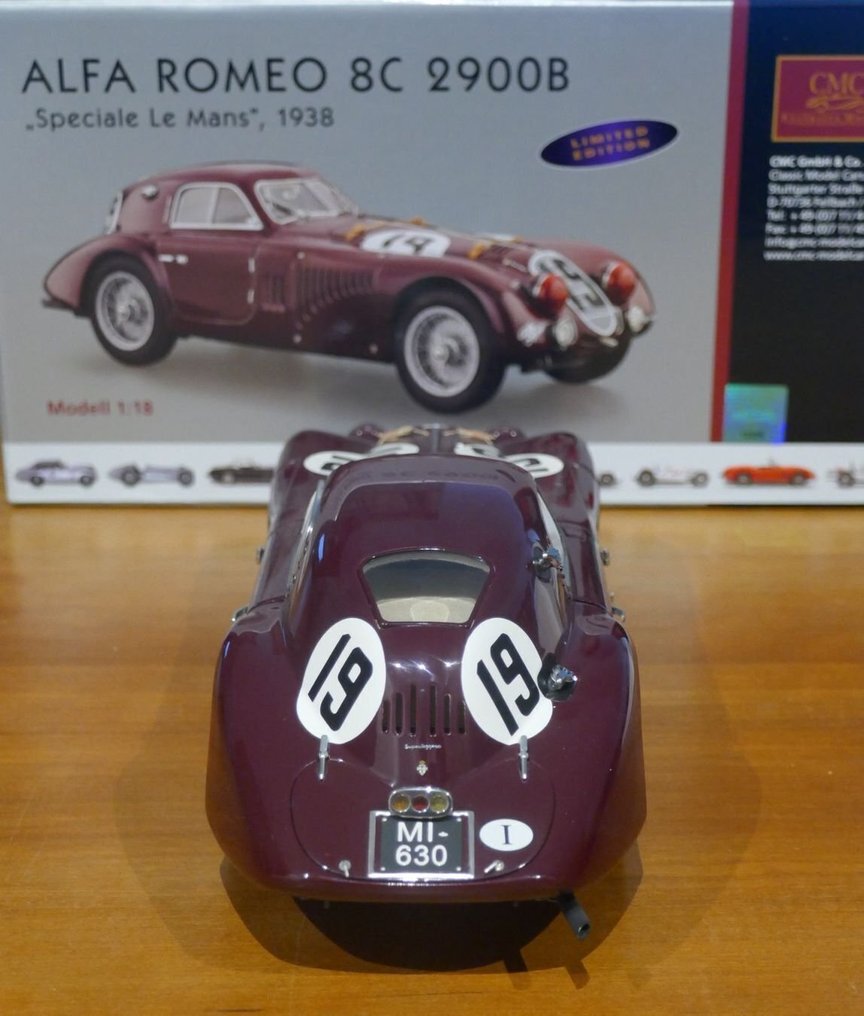 CMC 1:18 - Modelsæt - Alfa Romeo 8C 2900B Speciale Le Mans 1938 #3.2