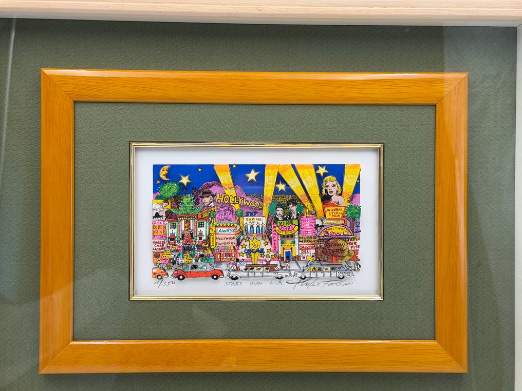 Charles Fazzino (1955) - Stars over L.A. / 3D silkscreen #4.3