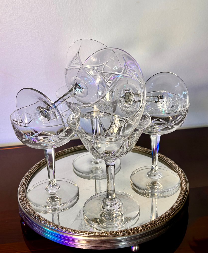 production française - Ποτήρι σαμπάνιας (6) - Κρύσταλλο #1.0