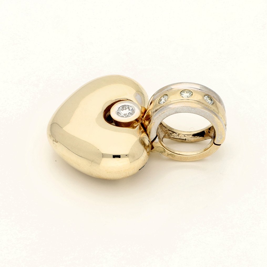 Κρεμαστό κόσμημα - 14 καράτια Κίτρινο χρυσό -  0.15ct. tw. Διαμάντι (Φυσικό)  #4.3