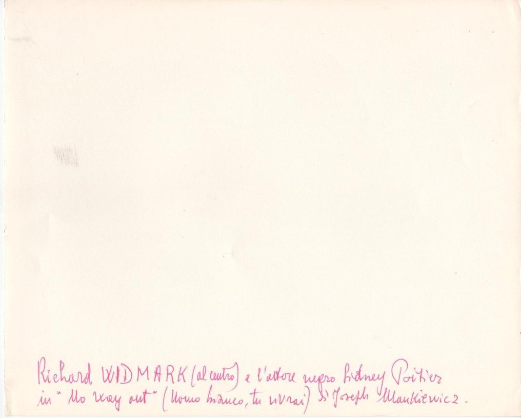 No Way Out - Sidney Poitier, Richard Widmark, Linda Darnell #1.0