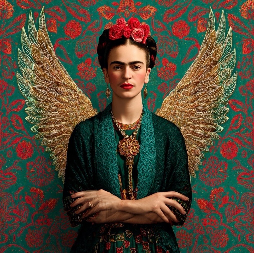 Eric Brumette - FRIDA ANGEL 5  - Toile L #1.0
