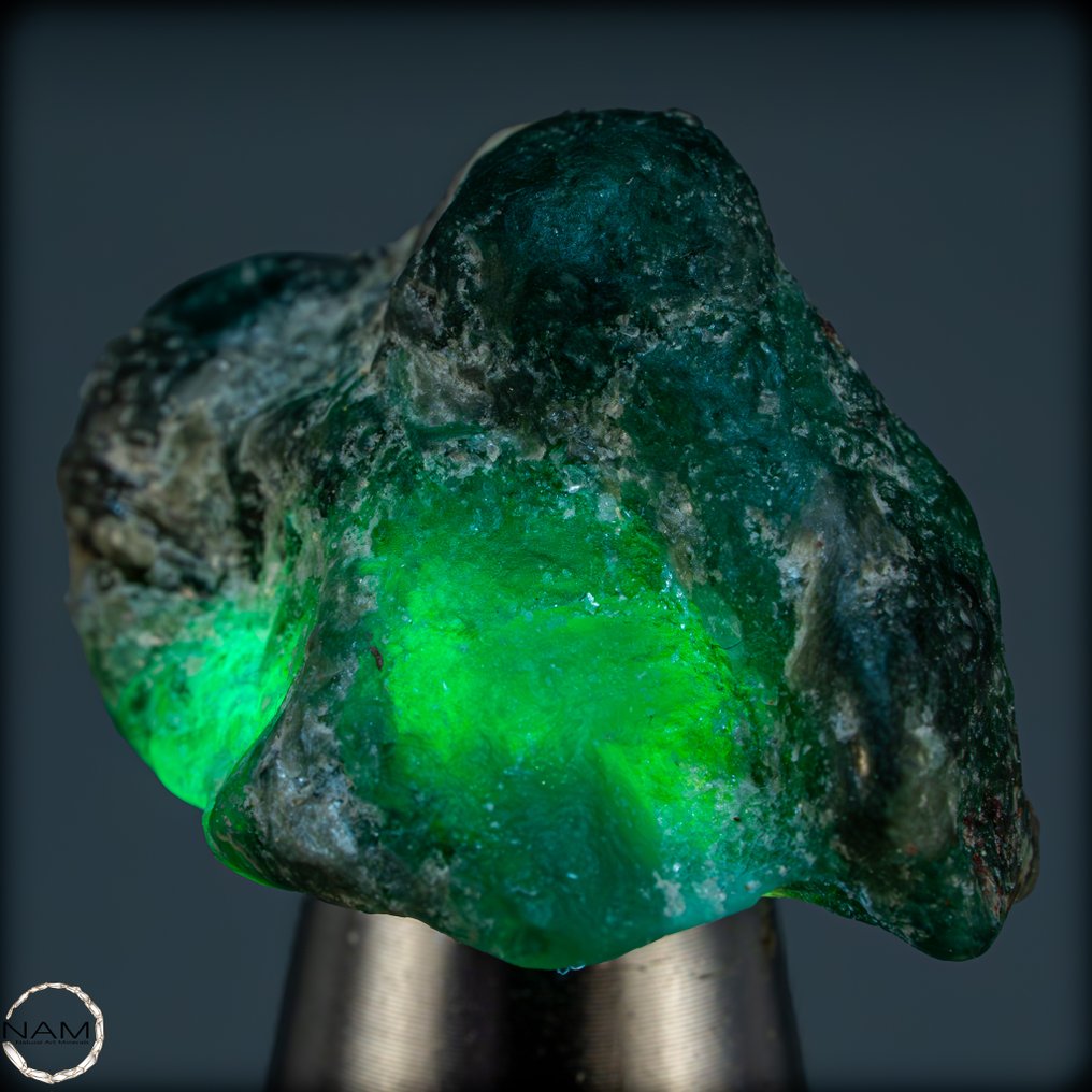 天然哥伦比亚绿色祖母绿，未加工的 宝石 43,90 克拉- 8.78 g #1.0