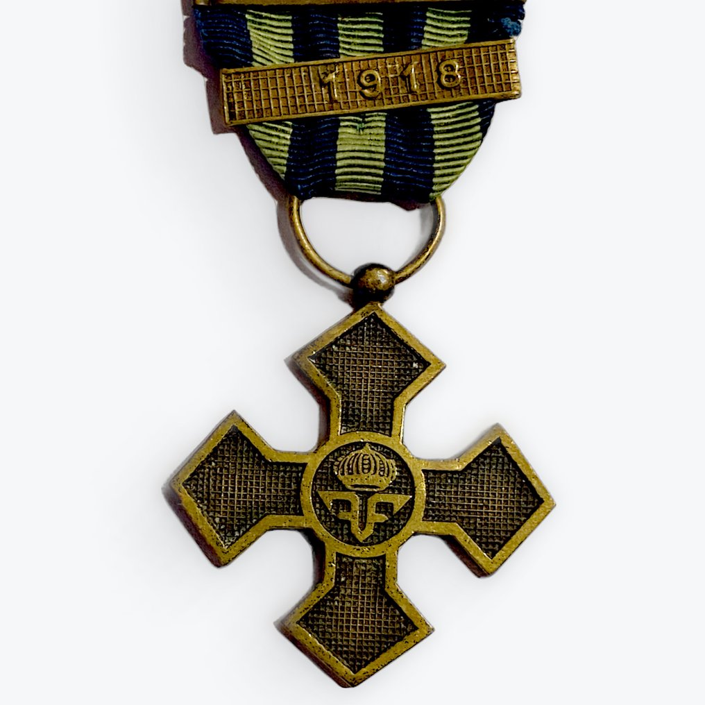 罗马尼亚 - 军事勋章 - 1914-1918纪念十字架，配有两个别针 #3.2