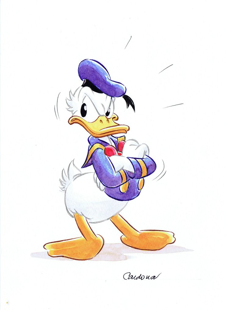 Cardona - 1 Watercolour - Donald Duck #1.0