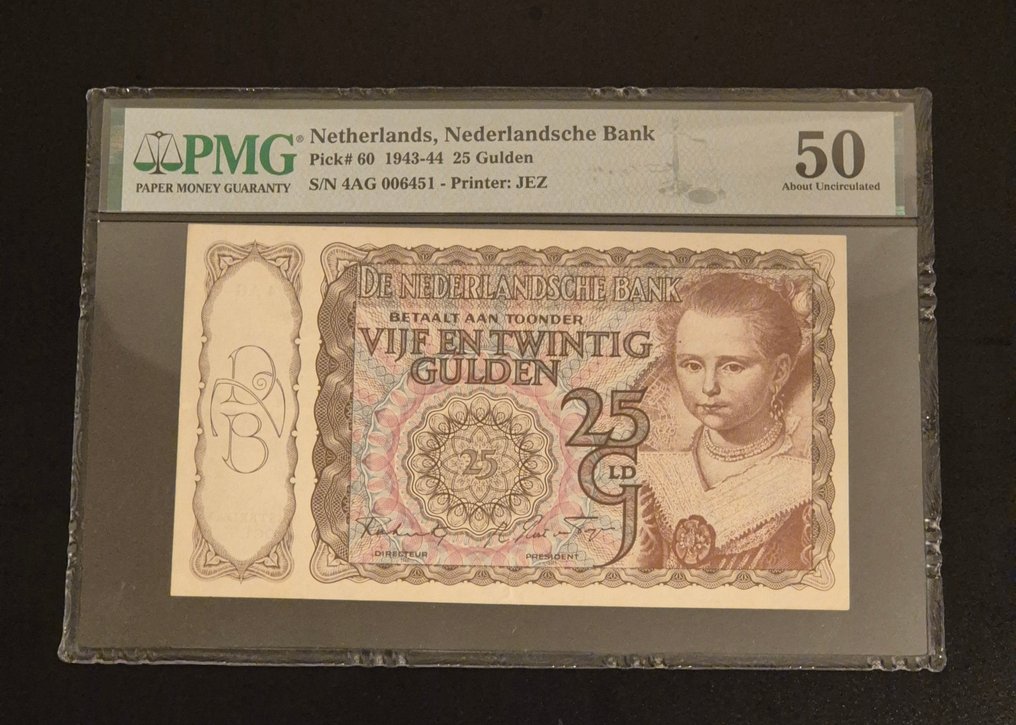 Ολλανδία. 25 and 100 Gulden - 1942/1943  (χωρίς τιμή ασφαλείας) #2.1