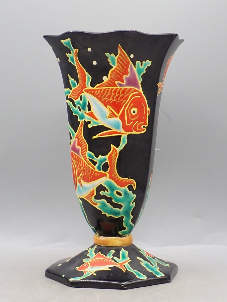 Émaux de Longwy - 花瓶 -  海王星  - 陶瓷 #2.1