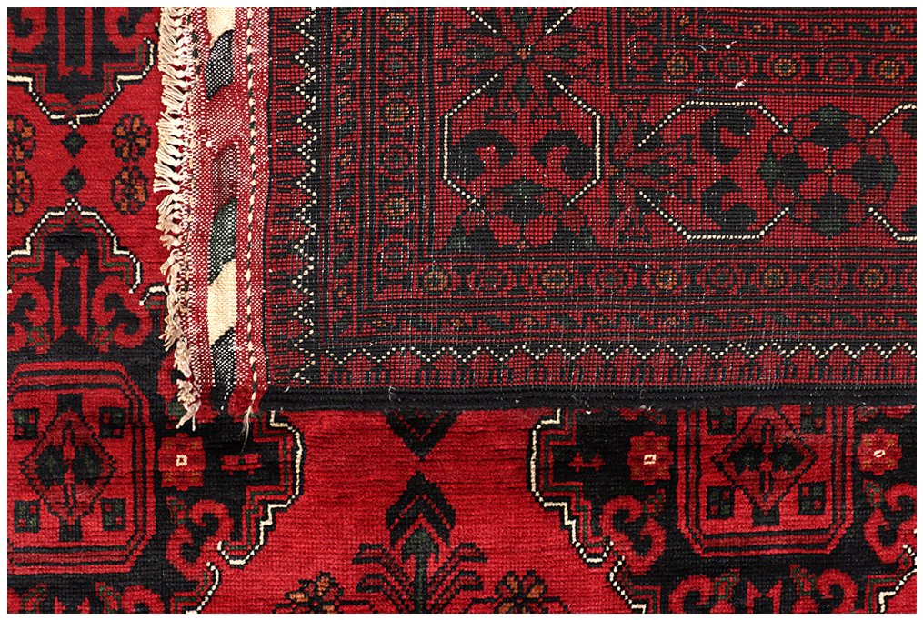 Afghan, Παραδοσιακό χειροποίητο χαλί υψηλής ποιότητας «khal Mohammadi», κομψό κόκκινο μαλλί - Χαλί - 295 cm - 200 cm - Αυθεντικό χειροποίητο χαλί #4.3