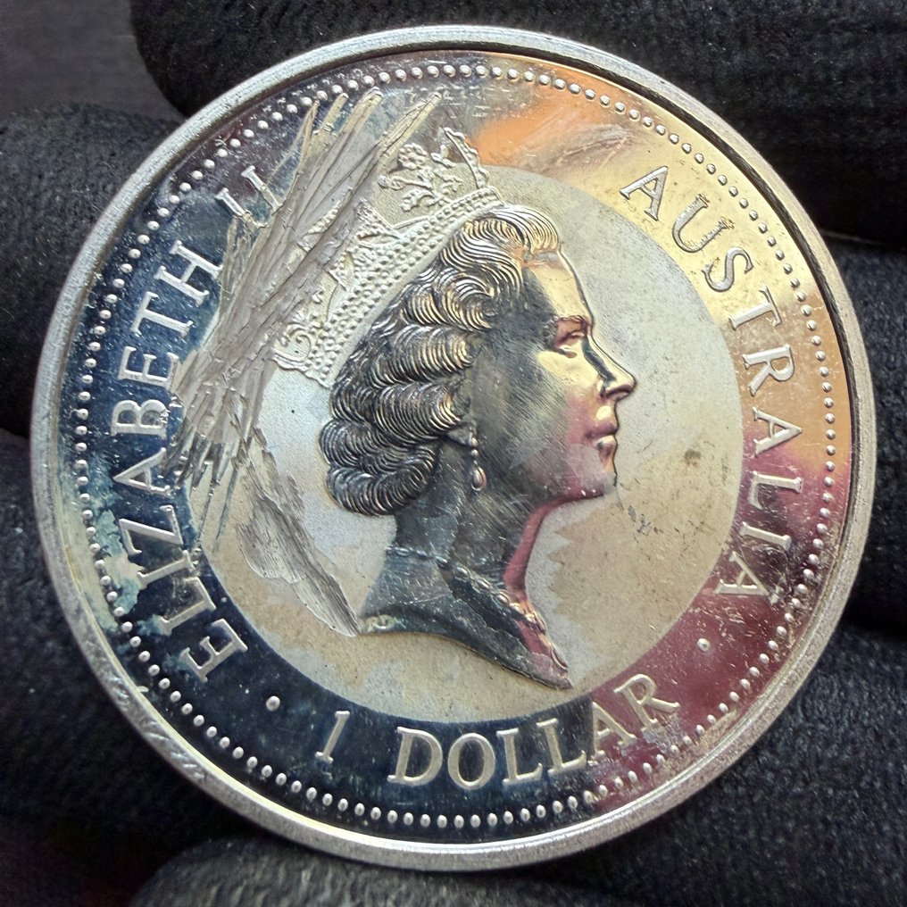 Austrália. 1 Dollar 1997 Kookaburra, 1 oz (Sem preço de reserva) #1.0